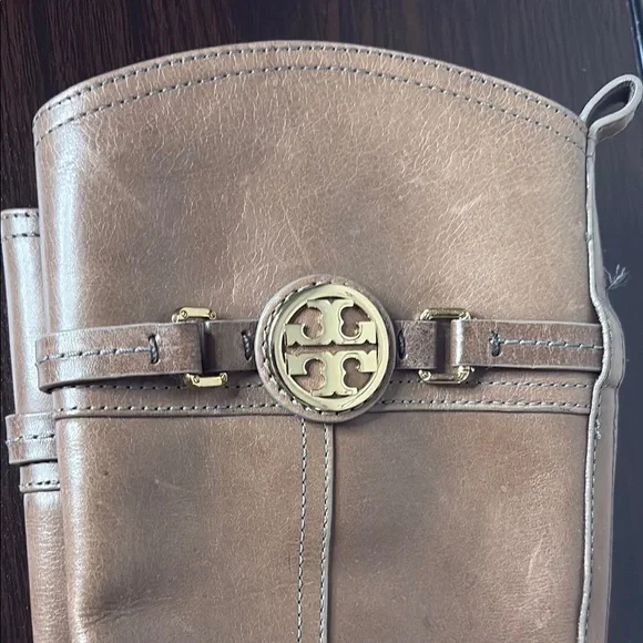 Tory Burch Tan Leather Riding Boots - Picture 2 of 16
